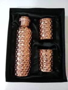 Hammered Copper Water Bottle