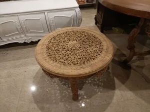 Round Carved Table