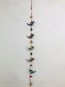 5 Pcs Sparrow Ceramic Hanging Toran