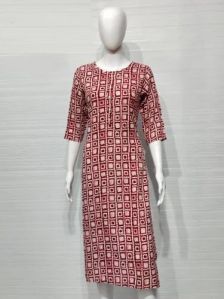 Rayon Printed Kurti