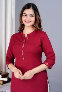 Maroon Carry Sharara Set