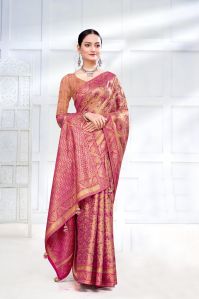 Women Viscose Silk Saree