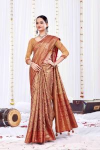 Women Viscose Silk Saree