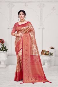 Women Viscose Silk Saree