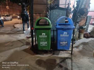 Twin bin dustbin set 60ltr