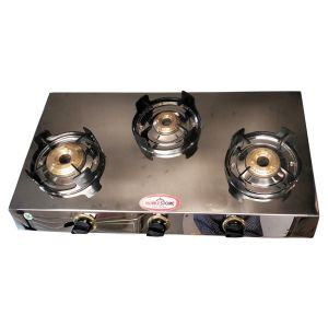 HOMESTONE LOTUS 3 BURNER STAINLESS STEEL STOVE