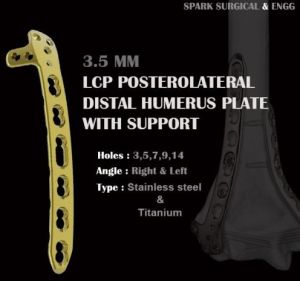 3.5MM LCP POSTEROLATERAL DISTAL HUMEROUS PLATE WITH SUPPORT