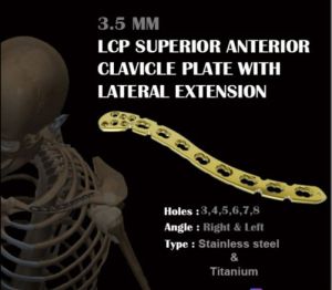 3.5MM LCP SUPERIOR ANTERIOR CLAVICLE PLATE WITH LATERAL EXTENSION