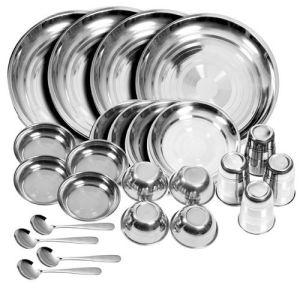 steel dinner set