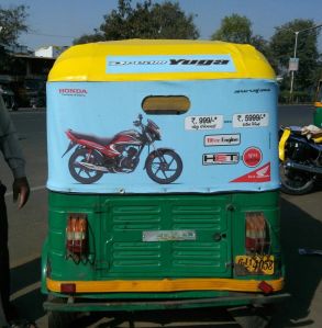 Auto Rickshaw Hood Branding Service