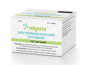 relyvrio sodium phenylbutyrate taurursodiol suspension