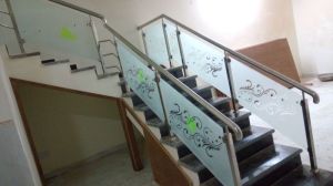 S s railings glass work