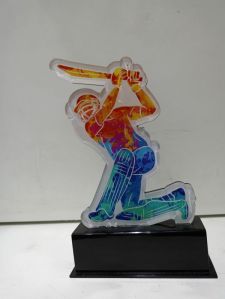 Custom Acrylic Cricket Trophy