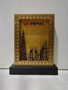 Custom Wooden Dubai Theme Trophy