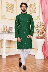 Showlook Floral Jacquard Printed Kurta Pyjama set