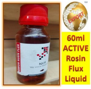 Rosin flux soldering and desoldering liquid