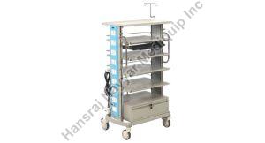 Stainless Steel Medical Monitor Trolley
