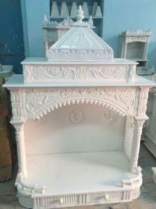 White Makrana Marble Mandir