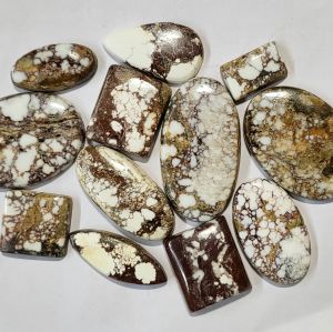 Wild horse magnesite gemstone cabochons