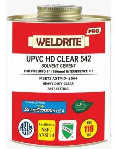 UPVC HD(CLEAR/BLUE) SOLVENT CEMENT 542