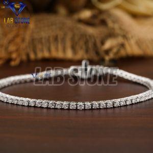 Sparkling Round Cut Diamond White Gold Bracelet