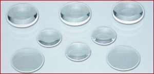 White Glass Spherical Double Convex Lens