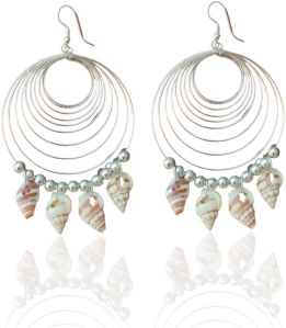 Silver Shell Earrings