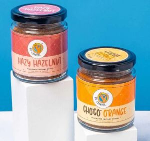 Choco Orange + Hazelnut Flavoured Instant Coffee Combo 2 X 60gm Jar