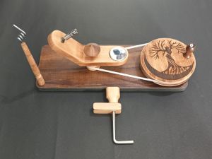 Wooden yarn winder