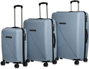 3pcs CrossLine Smoke Grey Luggage Set