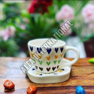 Ceramic Handmade heart cup