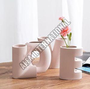 Ceramic Love Sign Flower Vase