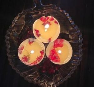 Rose Cup Candle