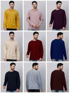 Mens Plain Full Sleeves T-Shirt