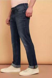 Straight Fit Mens Faded Denim