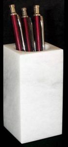 White Marble Pen Holder