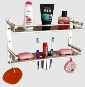 Stainless Steel 5 In 1 Bathroom Shelf