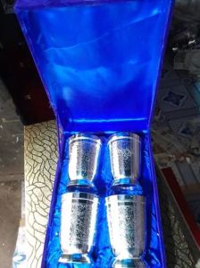 Silver Plated 4 Glass Set