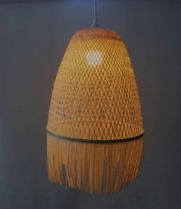 Cone Bamboo Hanging Lamp