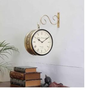 brass railway clock