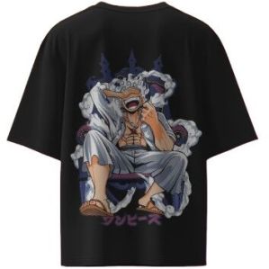 One Piece Anime Gear 5 Black T-Shirt