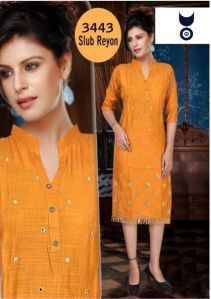 Ladies Designer Rayon Kurti