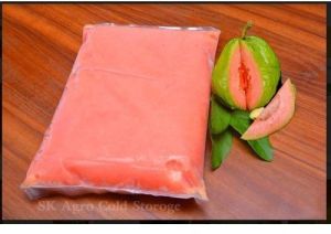 Frozen Red guava pulp