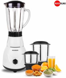 Akasuki Mixer Grinder with 3 Jars Black