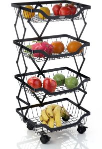 COLLAPSIBLE BASKET TROLLEY (4-STEP)