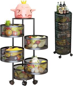 ROTATING TROLLEY (ROUND) 5 TIER