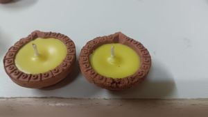 Pure cow ghee mitti diya (wax free)