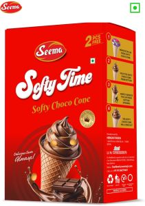 chocolate softy time cone box