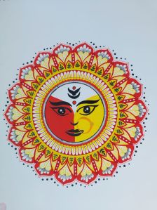 mandala durga devi painting