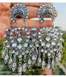 Ladies Oxidised Earrings